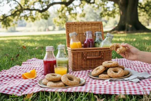 rosquinha integral de laranja
