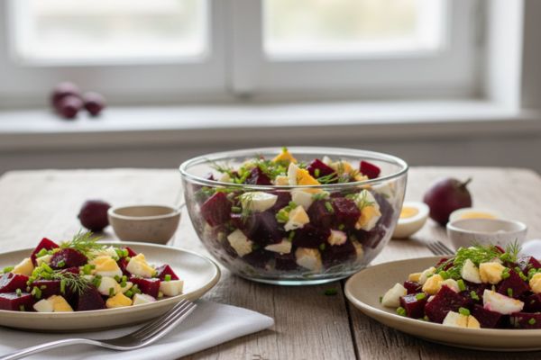 Salada de beterraba com ovo: leveza e simplicidade para refeições equilibradas 2 salada de beterraba com ovo.