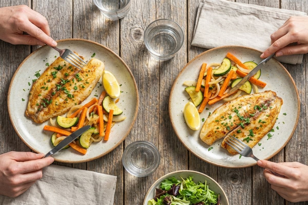 tilápia na frigideira.