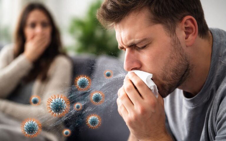 transmissão da gripe.