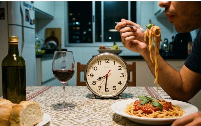 Jantar tarde faz mal _ Imagem_ SaúdeLab