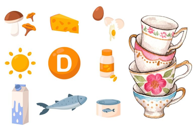 chá rico em vitamina D.