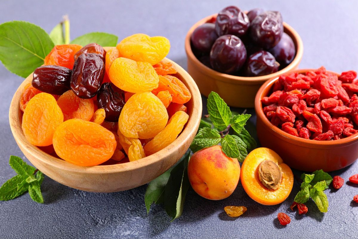 frutas ricas em ferro.