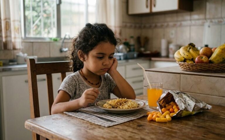 Alimentos ultraprocessados na infância / SaúdeLab