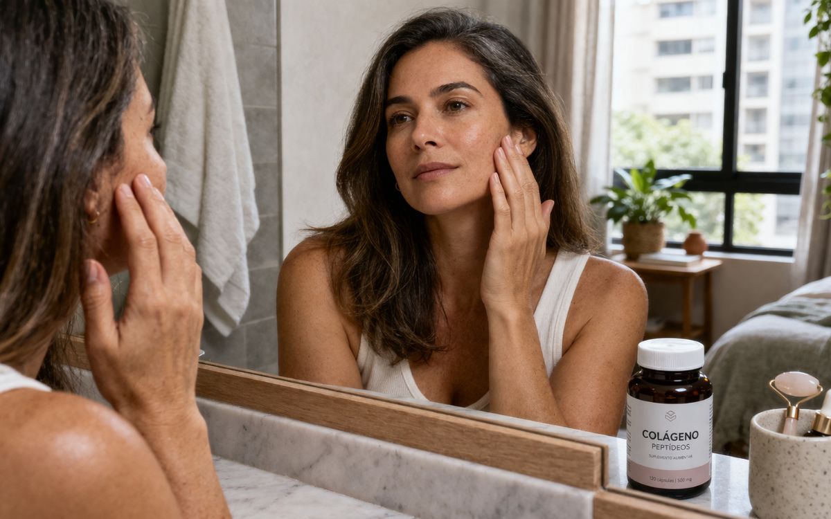 Colágeno melhora a pele