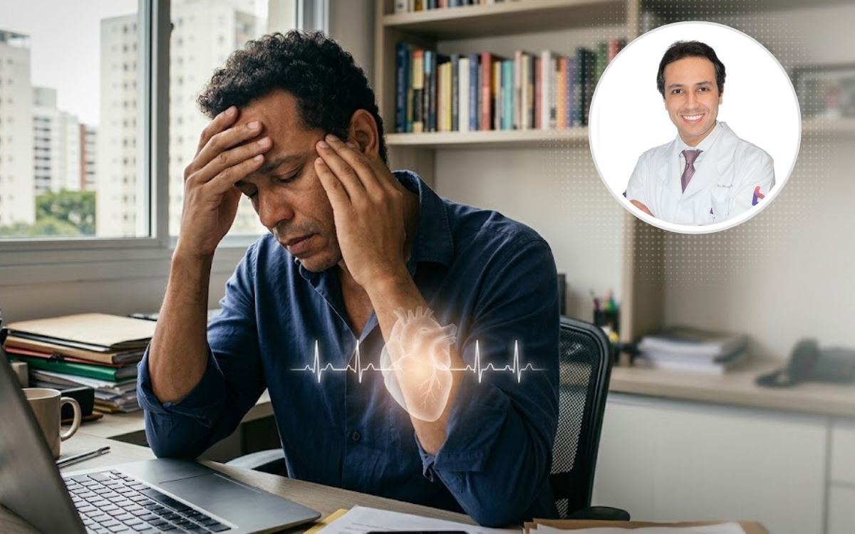 Estresse crônico pode adoecer o coração.