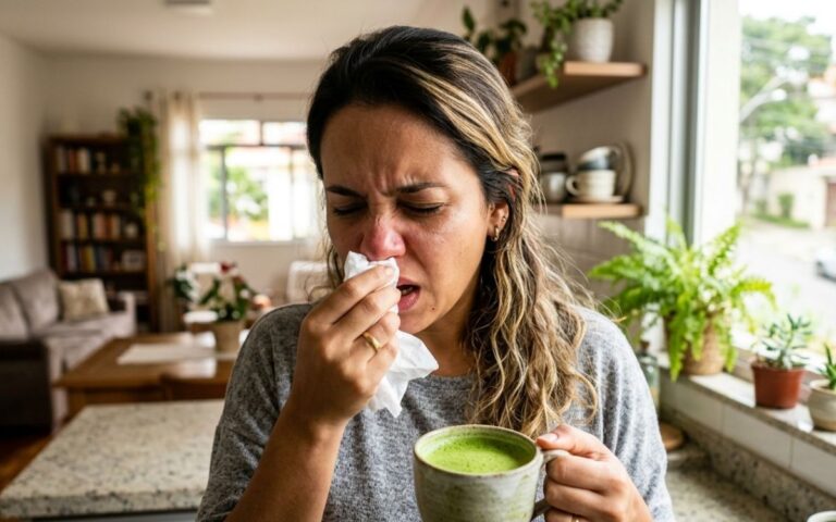 Esse chá japonês pode ter um efeito curioso sobre os espirros da rinite 2 Matcha e rinite alérgica