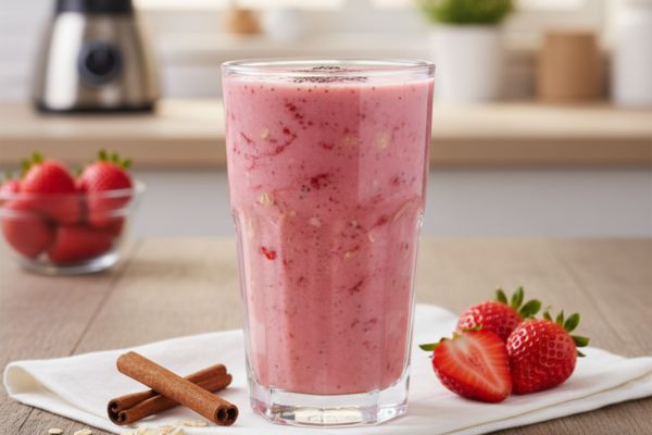 3 lanches da tarde com aveia e chia que ajudam a evitar picos de glicose 4 Vitamina de aveia com chia e morango