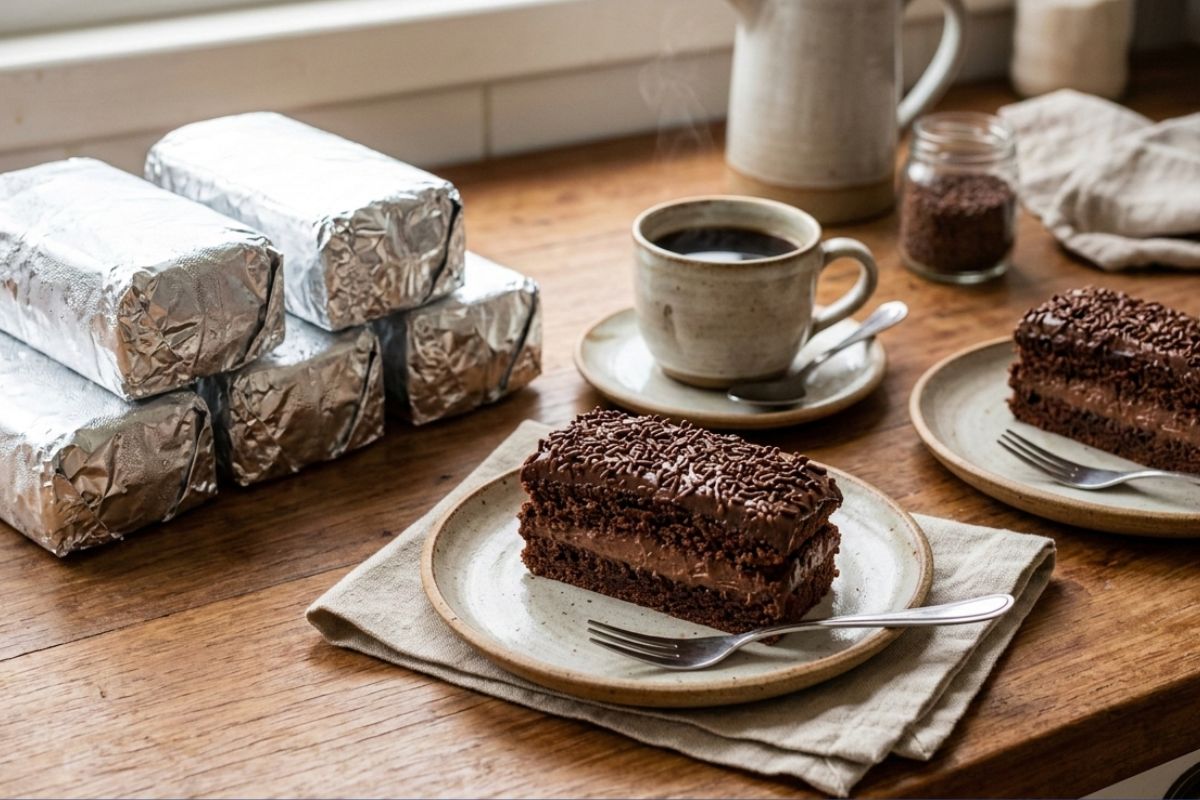 Bolo chocolatudo gelado: seu café da tarde em grande estilo 1 bolo chocolatudo gelado.