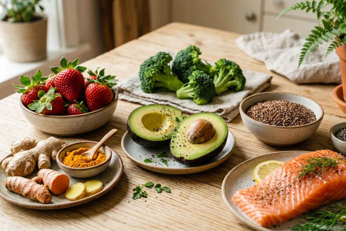 Alimentos com ação anti-inflamatória que vale incluir na rotina 1 Alimentos com ação anti-inflamatória.