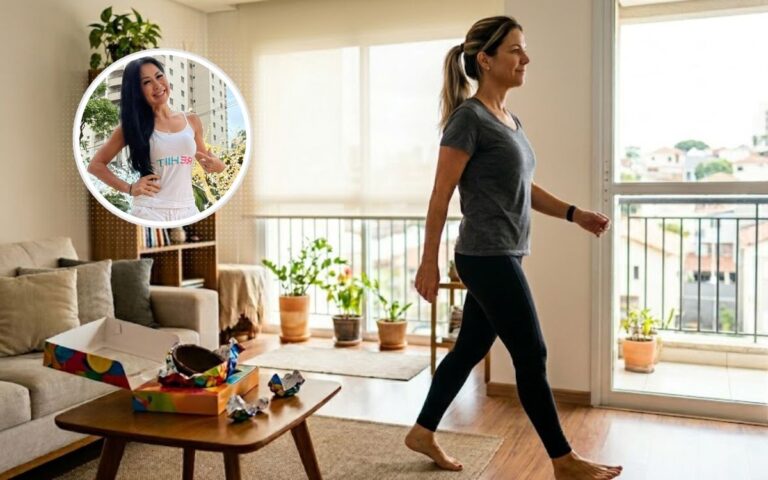 Exagerou na Páscoa? Faça isso hoje sem sair de casa 2 Caminhada em casa.