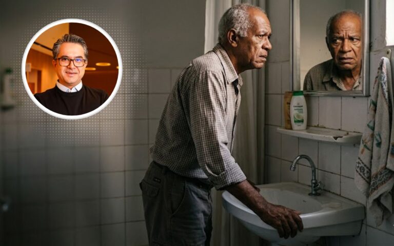 Hemorroida ou prolapso retal.