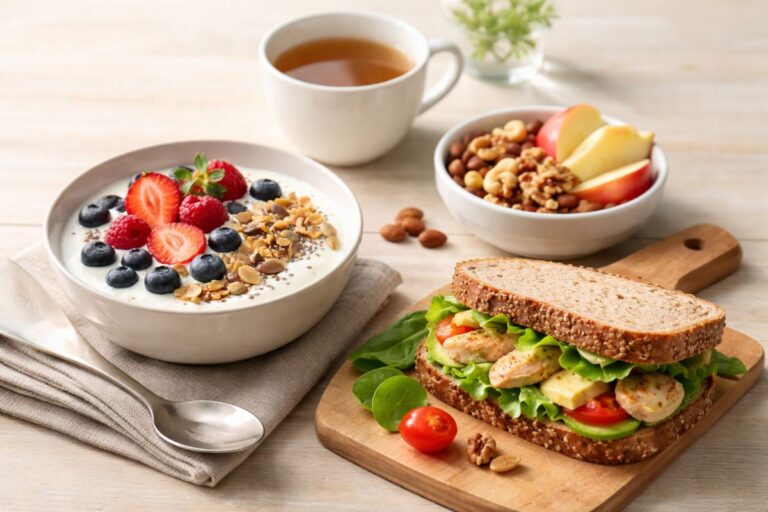 lanches para manter o metabolismo ativo.