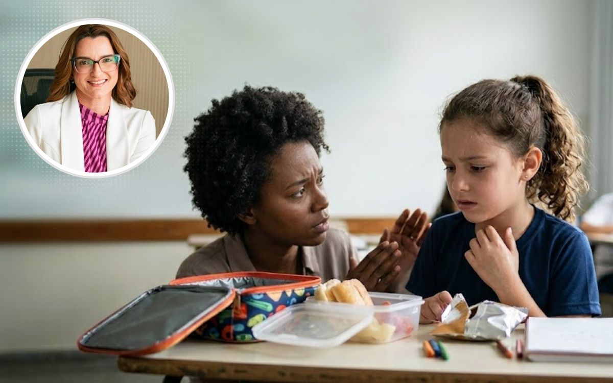 Anafilaxia na escola /Imagem SaúdeLab