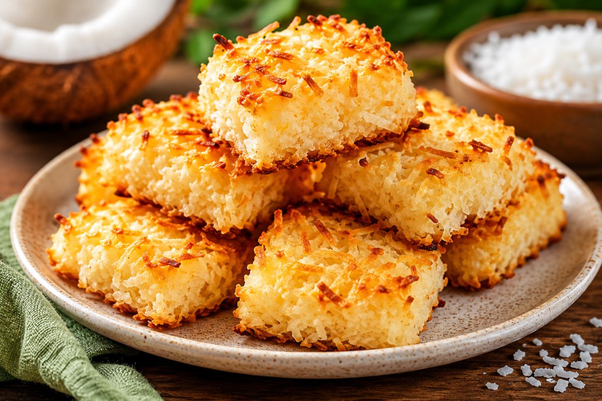 Cocada fit de forno: fácil de fazer e perfeita para matar a vontade de doce 1 Cocada fit de forno.