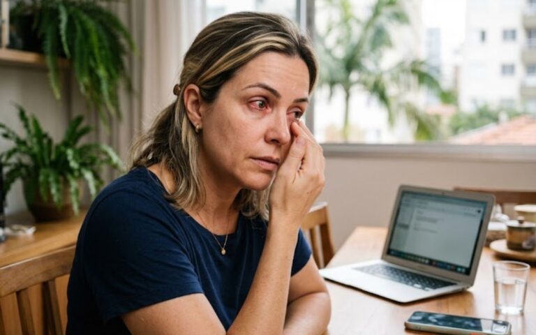 Dor no olho esquerdo