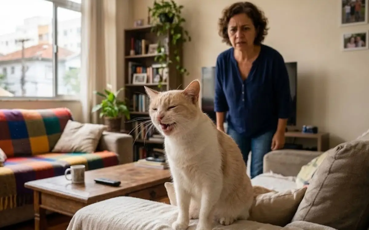 Gato espirrando muito? Alguns sinais podem indicar mais do que irritação 1 Gato espirrando muito