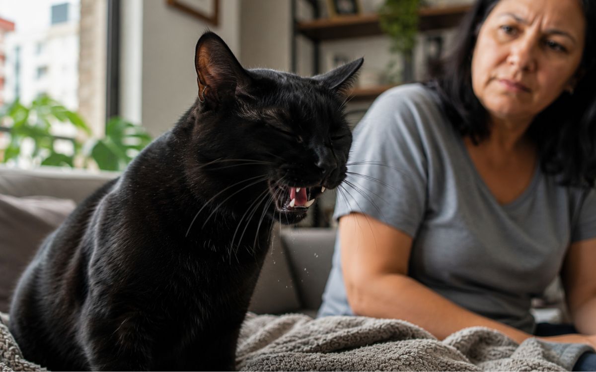 Gato espirrando muito? Alguns sinais podem indicar mais do que irritação 2 Gato espirrando muito