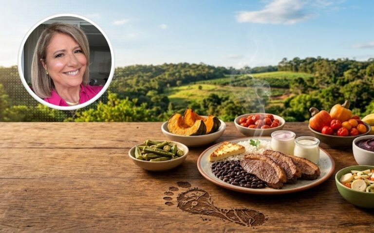 Pegada de carbono dos alimentos.