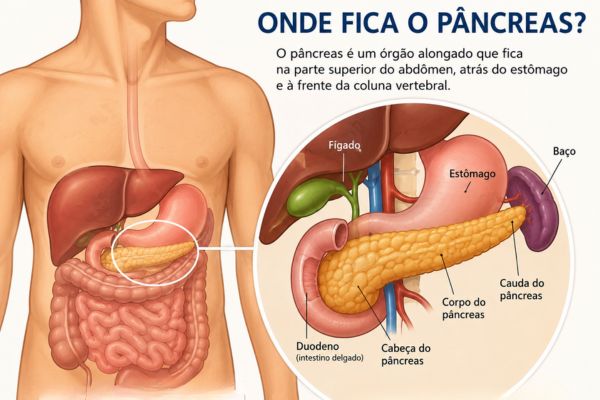 Onde fica o pâncreas? Entenda a localização do órgão, sua função e quando os sintomas merecem atenção 2 Onde fica o pâncreas.