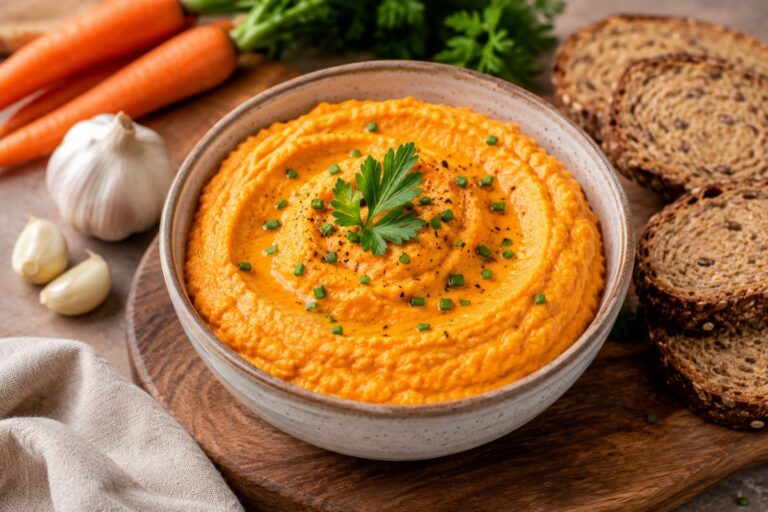 Patê de alho e cenoura fit: a receita saudável que substitui opções industrializadas com muito sabor 3 patê de alho e cenoura.