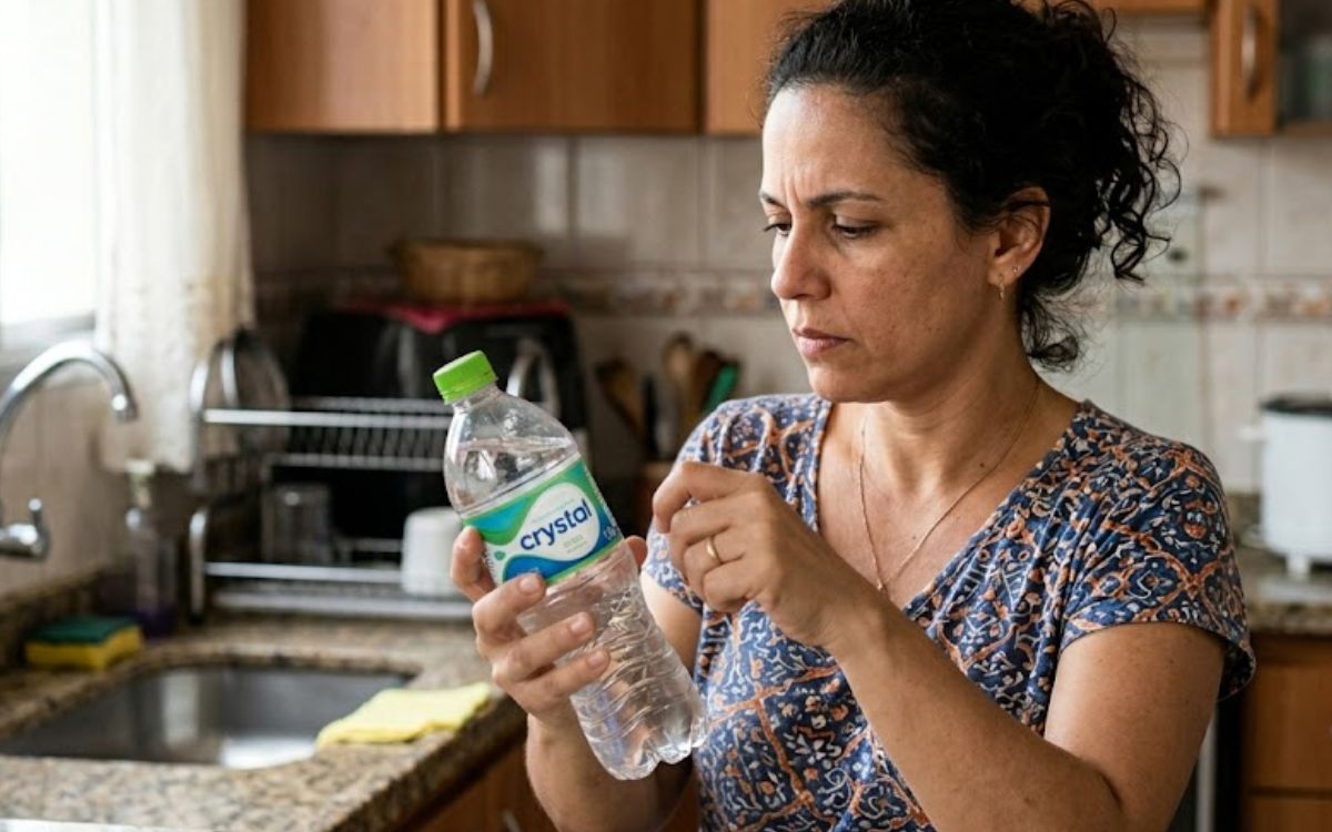 Água mineral contaminada