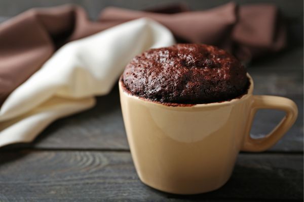 Bolo de chocolate fit de caneca