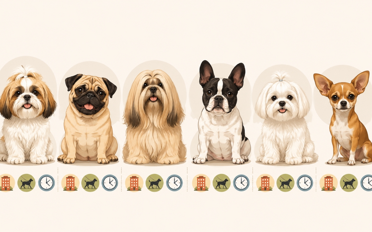 Existem cachorros para apartamento que ficam bem sozinhos? 2 Cachorros para apartamento que ficam bem sozinhos