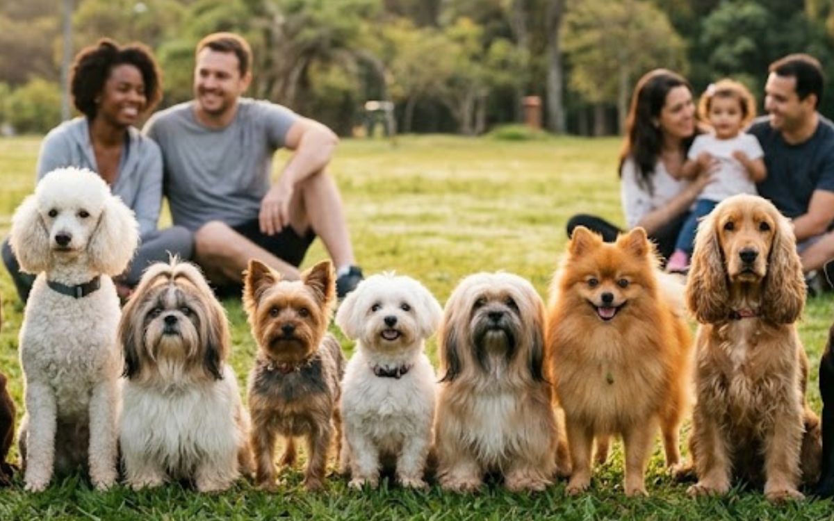 Se existisse uma SeleCÃO dos cães de companhia, estes seriam os 11 titulares escalados 1 Cão de companhia