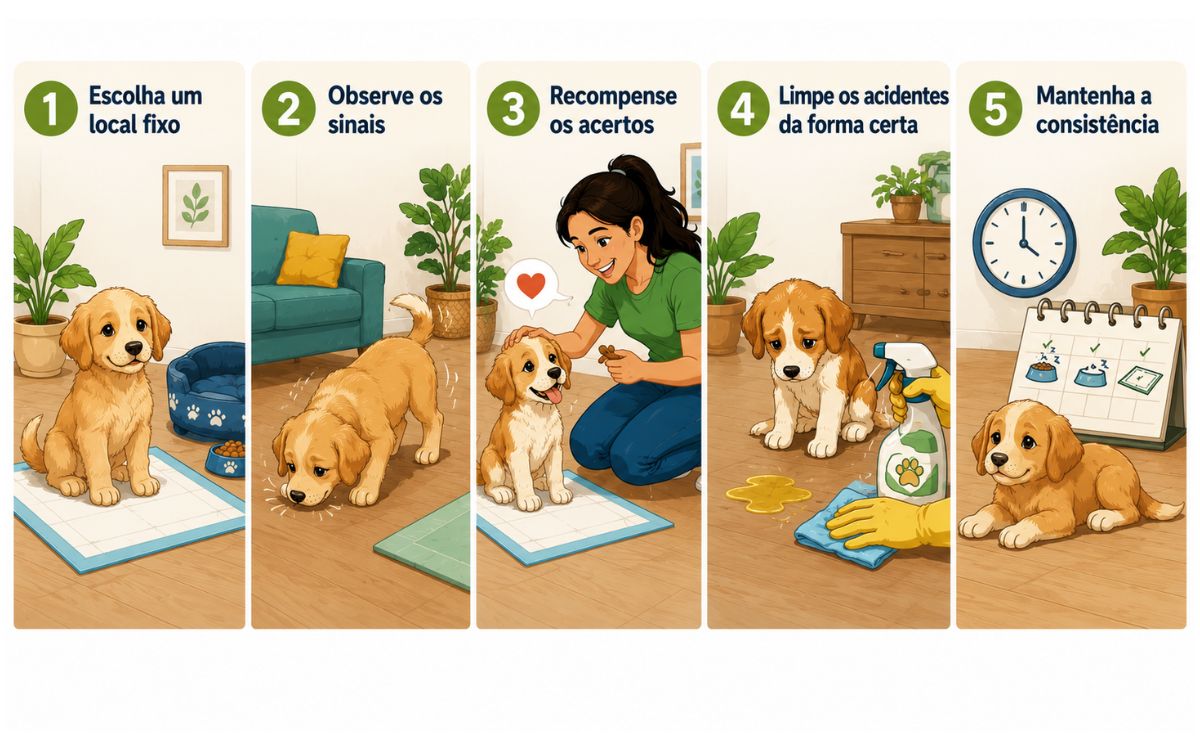 Seu filhote faz xixi no lugar errado? Veja o que realmente ajuda 2 Como ensinar cachorro a fazer xixi no lugar certo