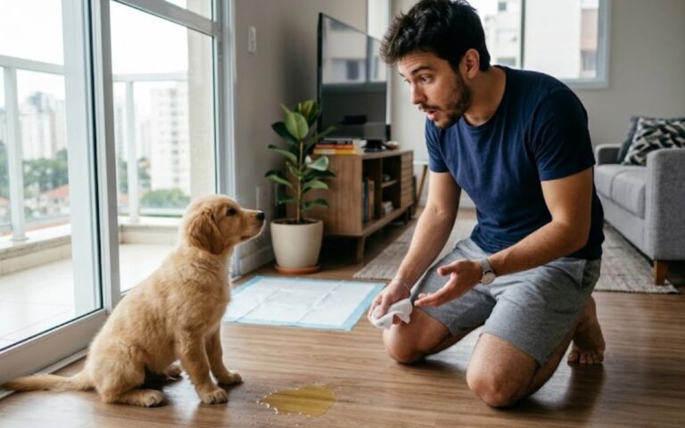 Como ensinar cachorro a fazer xixi no lugar certo
