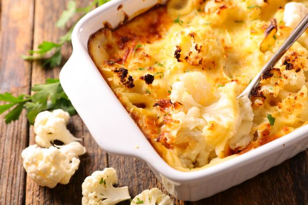 Couve-flor gratinada fit e proteica: receita cremosa, nutritiva e perfeita para o dia a dia 2 Couve-flor gratinada fit e proteica.