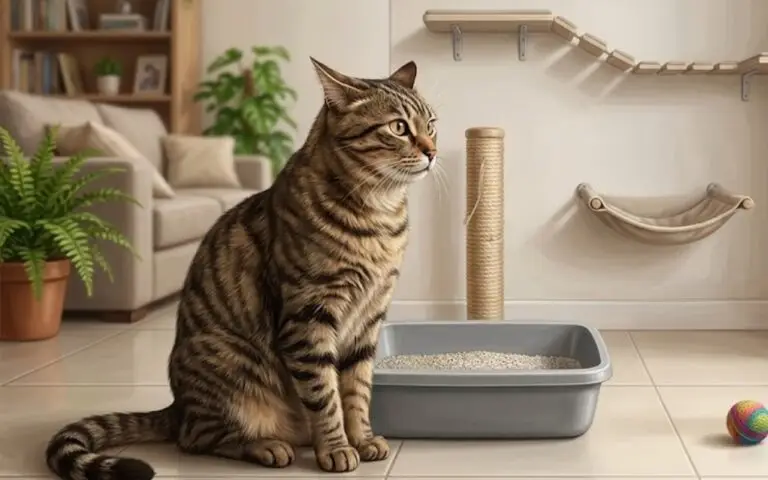 Gato estressado
