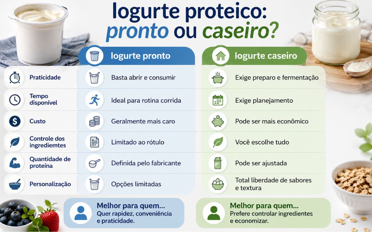 Iogurte proteico: vale mais a pena comprar pronto ou fazer em casa? 3 Iogurte proteico