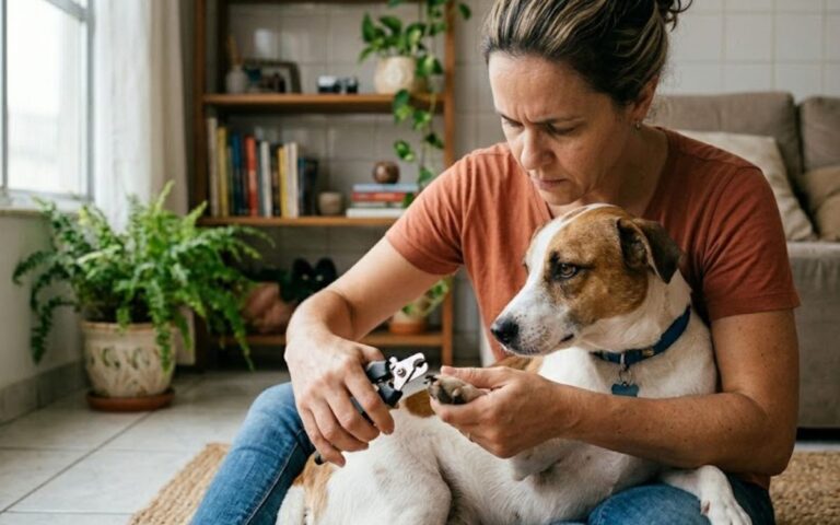 Pode cortar a unha de cachorro em casa