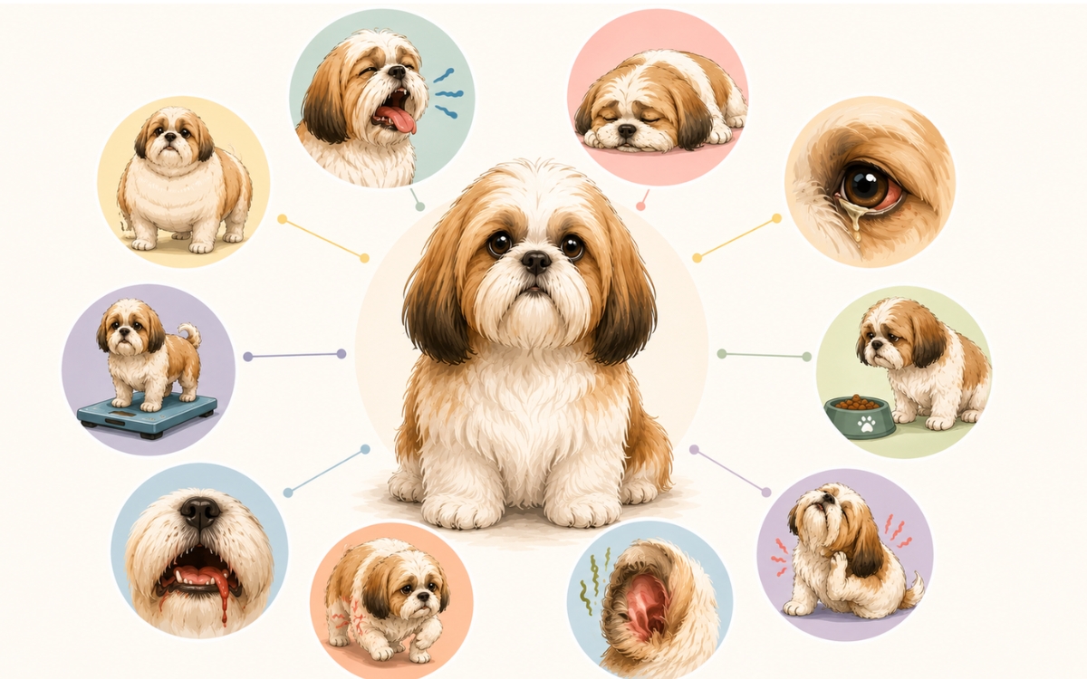 Seu Shih Tzu pode viver mais e melhor: 7 problemas de saúde que merecem atenção 2 Problemas de saúde do Shih Tzu