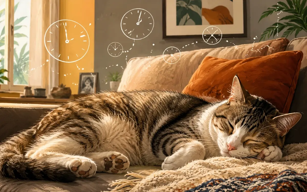 Quantas horas um gato dorme por dia