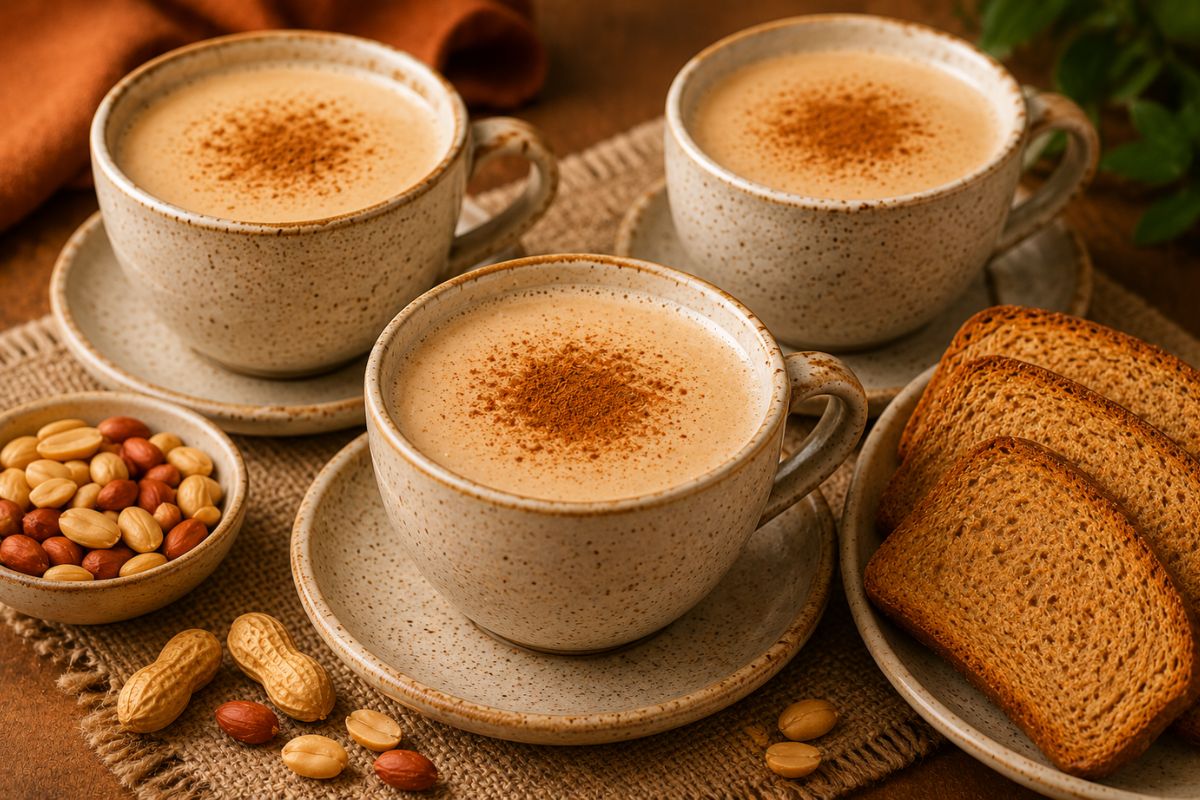 Chá de amendoim cremoso: bebida saudável, sem açúcar, nutritiva e fácil de preparar 1 chá de amendoim cremoso.