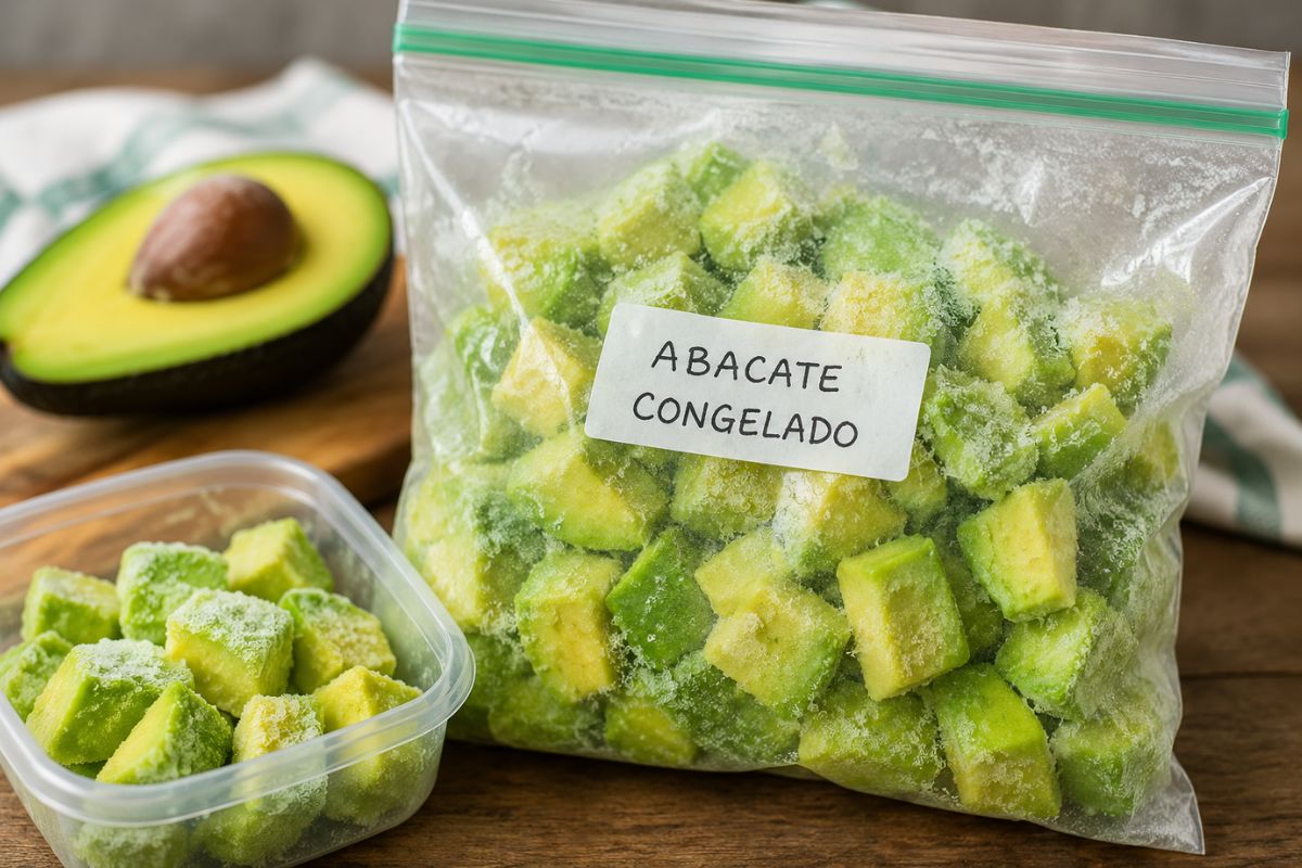 como congelar abacate.