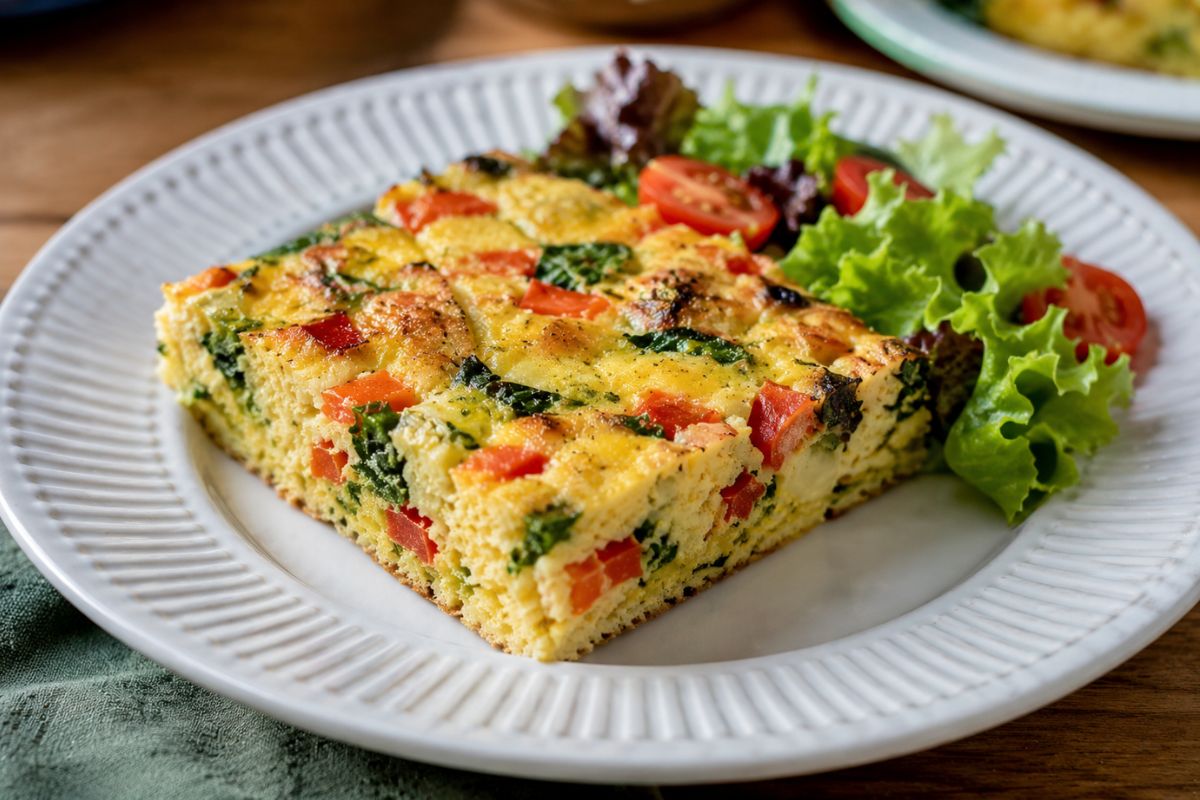 Omelete de forno: a receita saudável e prática que facilita qualquer refeição do dia 1 omelete de forno.