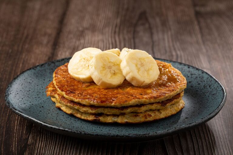 panqueca de banana com aveia