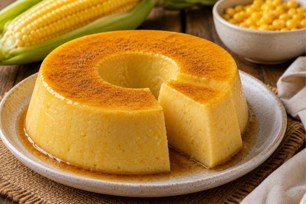 Pudim de milho fit: sobremesa cremosa e fácil para incluir na alimentação equilibrada 2 pudim de milho.