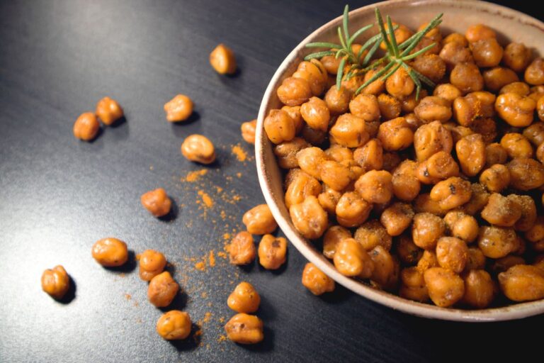 snack de grão-de-bico na airfryer.