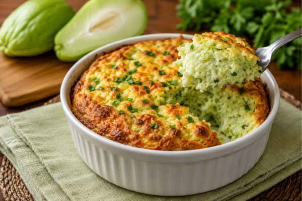 Suflê de chuchu fit: a receita leve e fofinha que transforma um legume simples em uma refeição deliciosa 2 suflê de chuchu.