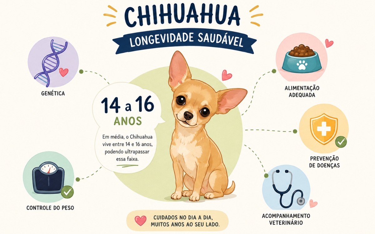 expectativa de vida do Chihuahua