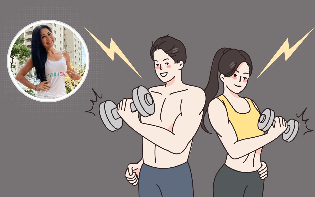 Treino de musculação.