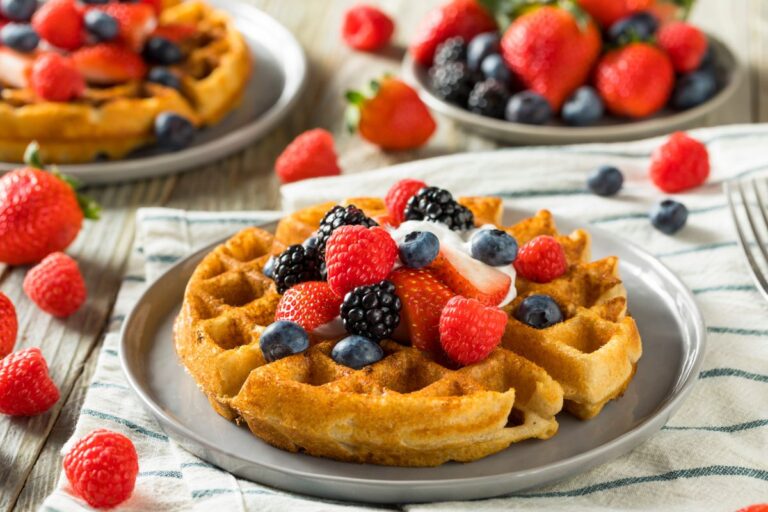 Waffle sem glúten: receita fácil, saudável e deliciosa para o seu café da manhã 3 Waffle sem glúten.