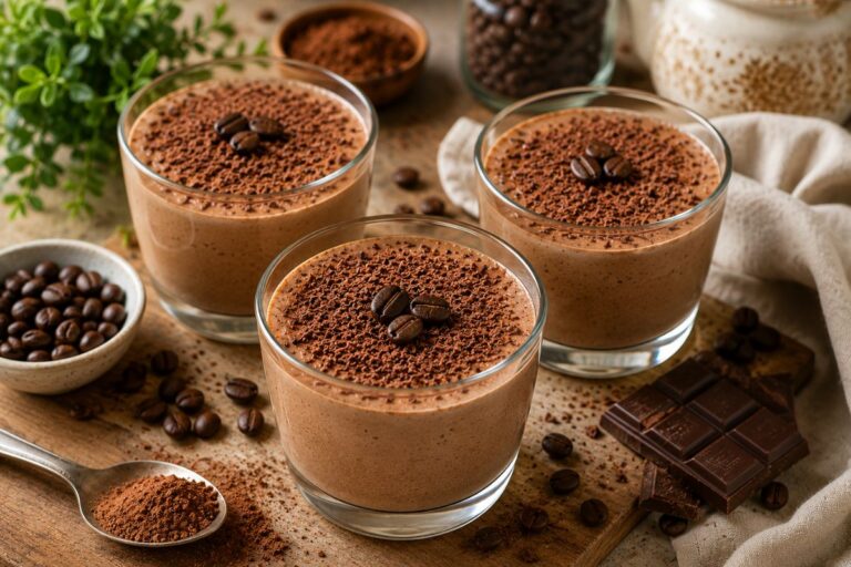 O segredo para um mousse de cappuccino saudável perfeito está neste preparo simples 6 mousse de cappuccino saudável.