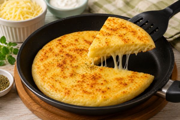 Pão de queijo de frigideira: pronto em poucos minutos e com muito sabor 2 pão de queijo de frigideira.