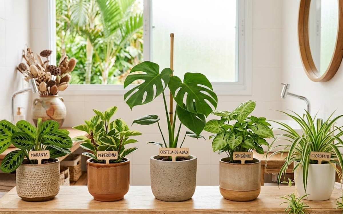 Plantas para banheiro